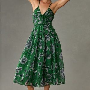 By Anthropology V-Neck Halter Dress